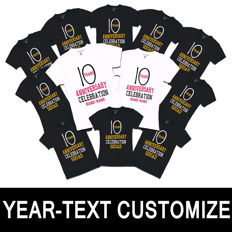 Anniversary Celebration Customized T-shirts