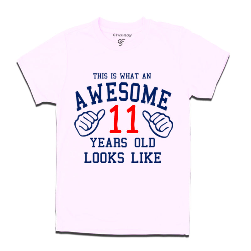 Awesome 11th Year Old Looks Like Brother T-shirt-White-gfashion