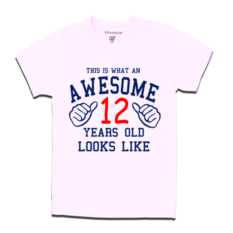 Awesome 12th Year Old Looks Like Brother T-shirt-White-gfashion