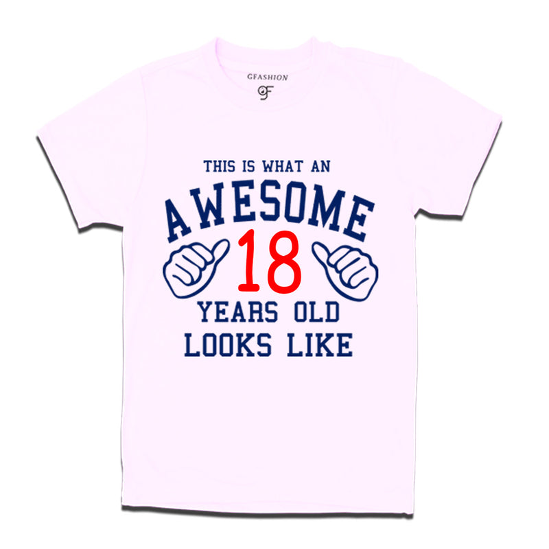 Awesome 18th Year Old Looks Like Brother T-shirt-White-gfashion