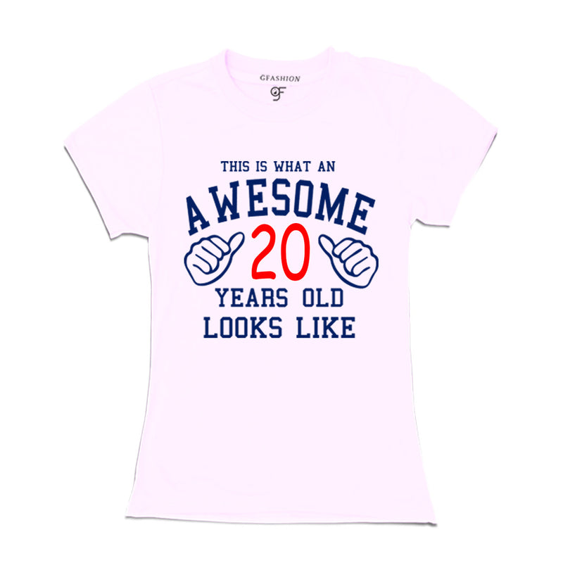 Awesome 20th Year Old Looks Like Sister T-shirt-White-gfashion