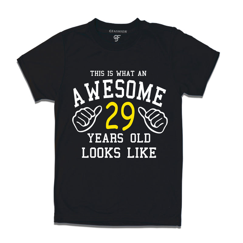 Awesome 29th Year Old Looks Like Brother T-shirt-Black-gfashion