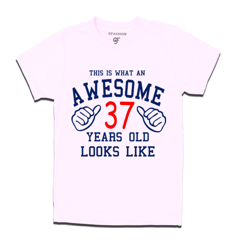 Awesome 37th Year Old Looks Like Brother T-shirt-White-gfashion
