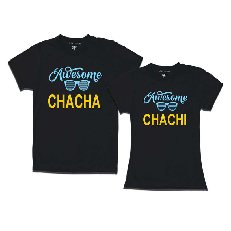Awesome Chacha-Chachi T-shirts-Black Color-gfashion