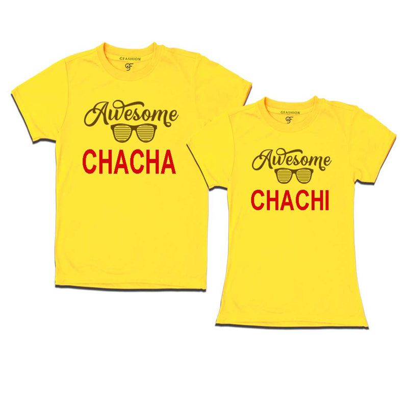 Awesome Chacha-Chachi T-shirts-Yellow Color-gfashion