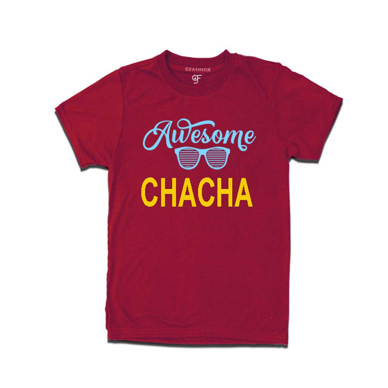 Awesome Chacha t-shirt Maroon Color-gfashion