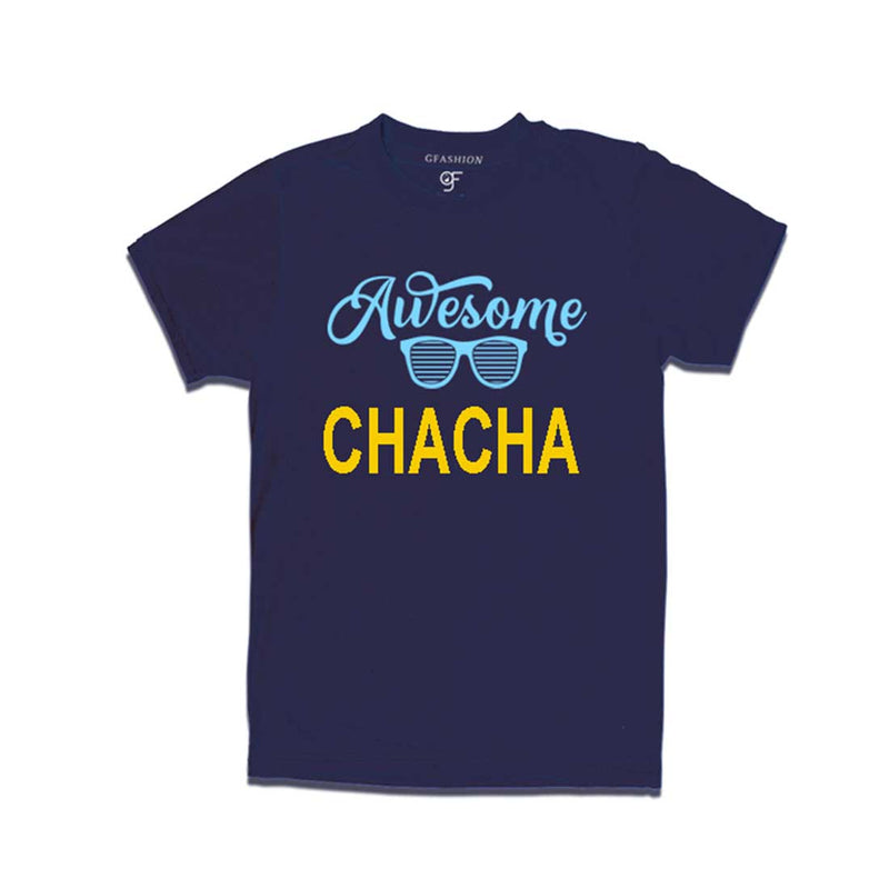 Awesome Chacha t-shirt Navy Color-gfashion