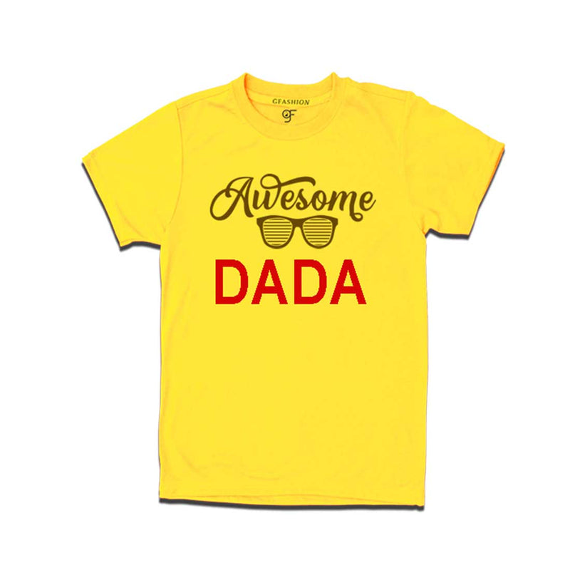 Awesome Dada T-shirts-Yellow Color-gfashion