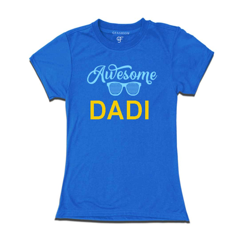 Awesome Dadi T-shirts-Blue Color-gfashion