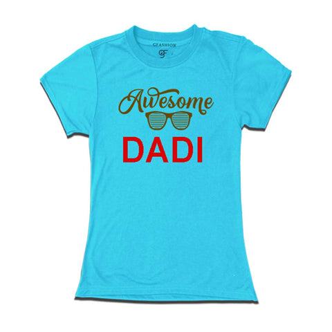 Awesome Dadi T-shirts-Sky Blue Color-gfashion