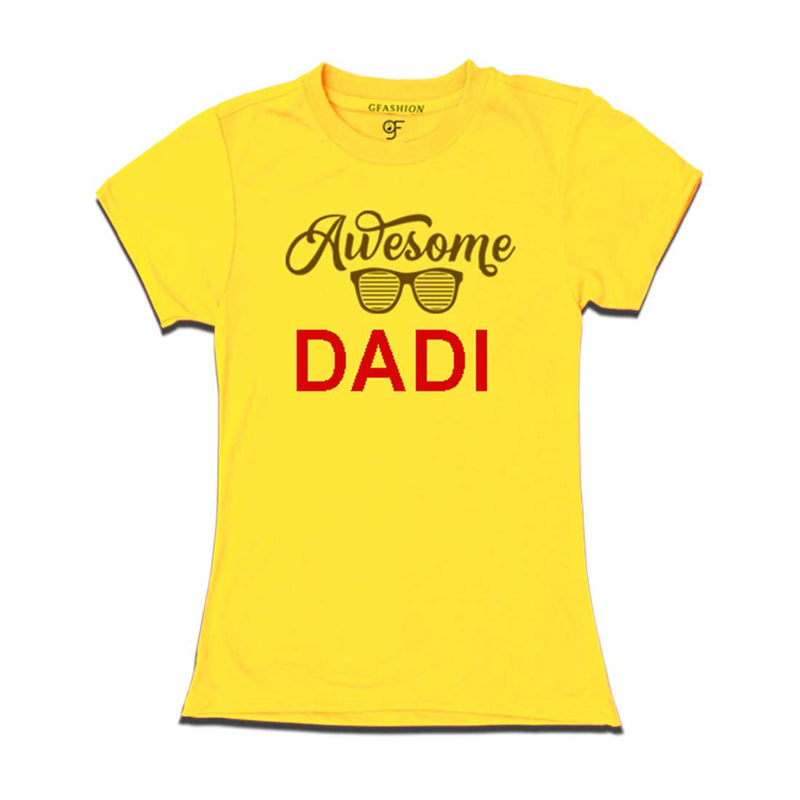 Awesome Dadi T-shirts-Yellow Color-gfashion