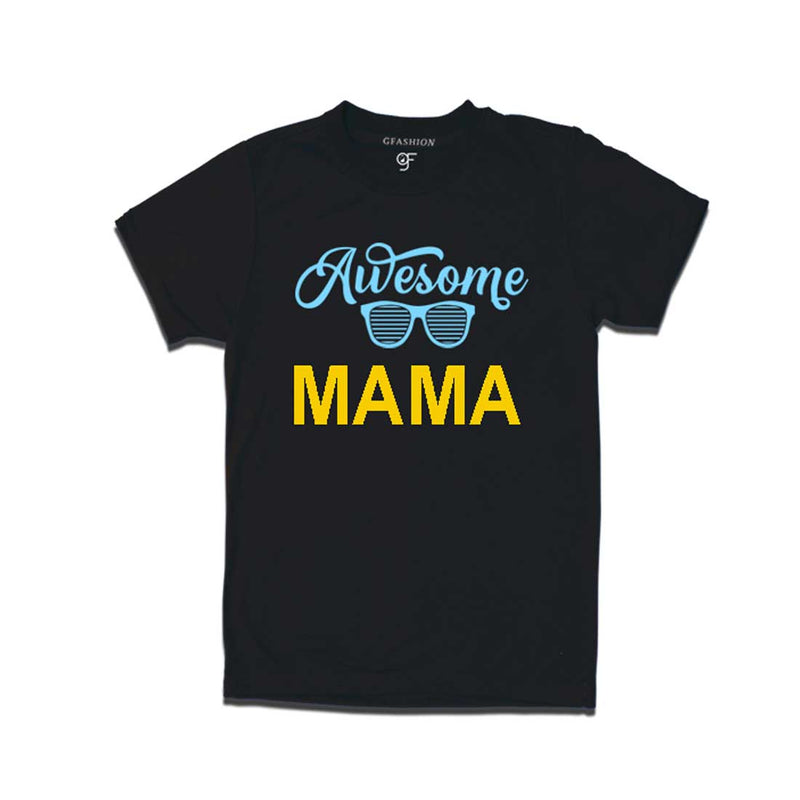 Awesome Mama T-shirts-Black Color-gfashion