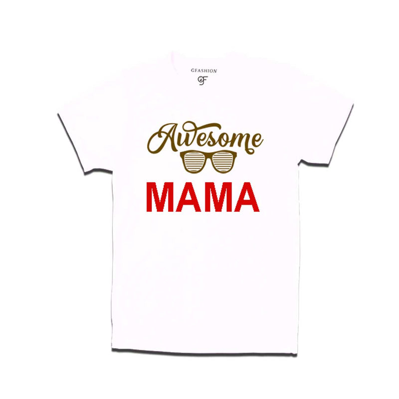 Awesome Mama T-shirts-White Color-gfashion