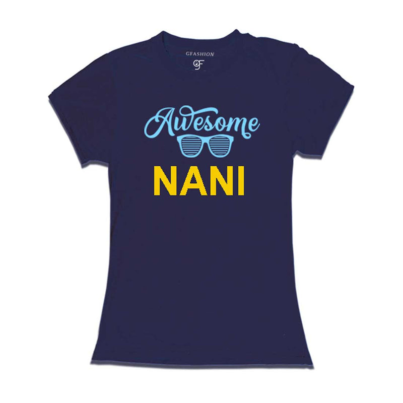 Awesome Nani T-shirts-Navy  Color-gfashion