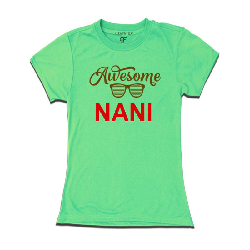 Awesome Nani T-shirts-Pista Green-Color-gfashion