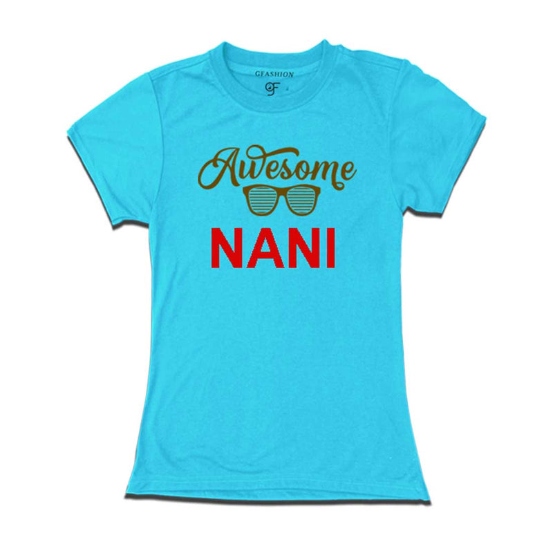 Awesome Nani T-shirts-Sky Blue Color-gfashion