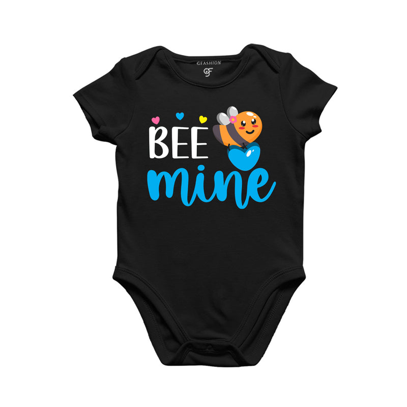 Bee Mine Baby Rompers in Black Color available @ gfashion.jpg