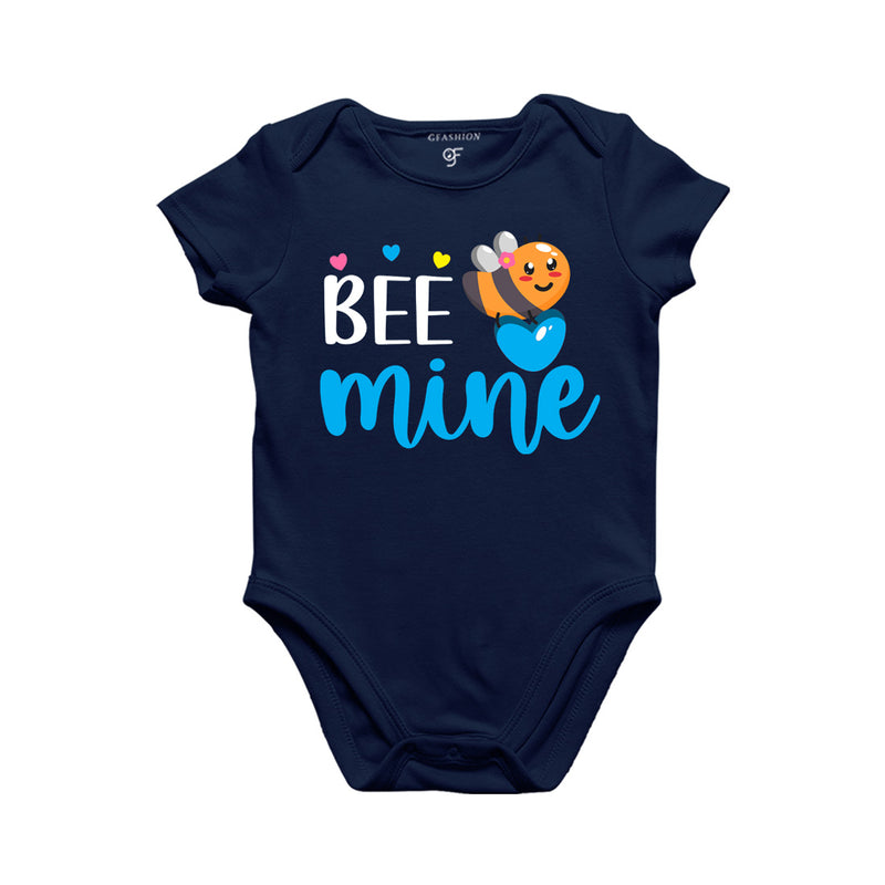 Bee Mine Baby Rompers in Navy Color available @ gfashion.jpg