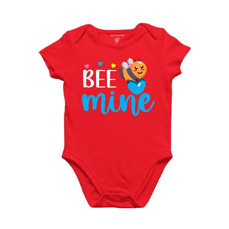 Bee Mine Baby Rompers in Red Color available @ gfashion.jpg