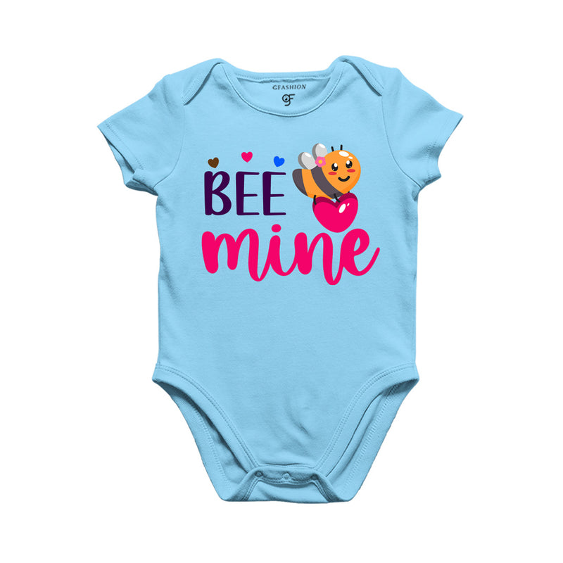 Bee Mine Baby Rompers in Sky Blue Color available @ gfashion.jpg
