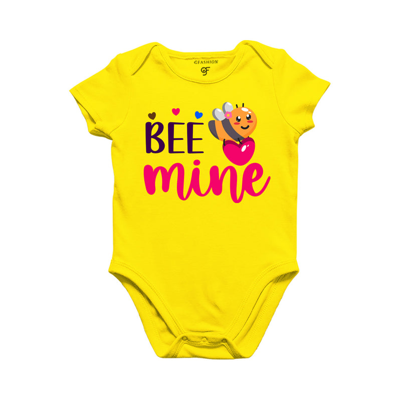 Bee Mine Baby Rompers in Yellow Color available @ gfashion.jpg