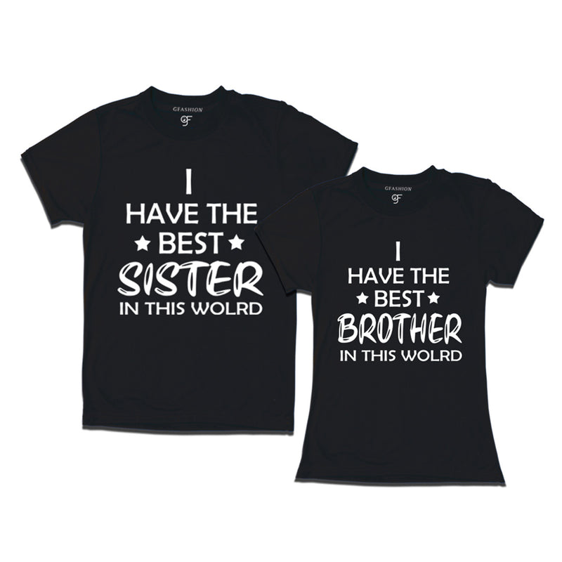 Best Brother-Best Sister in this world  T-shirts in Black Color available @ gfashion.jpg