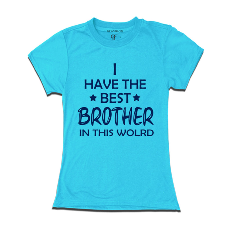 Best Brother in this world T-shirt in Sky Blue Color available @ gfashion.jpg