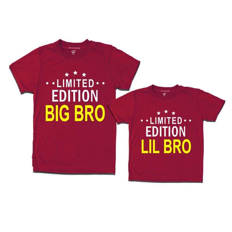 Big Bro-Little Bro  Maroon Color T-shirts available @ gfashion
