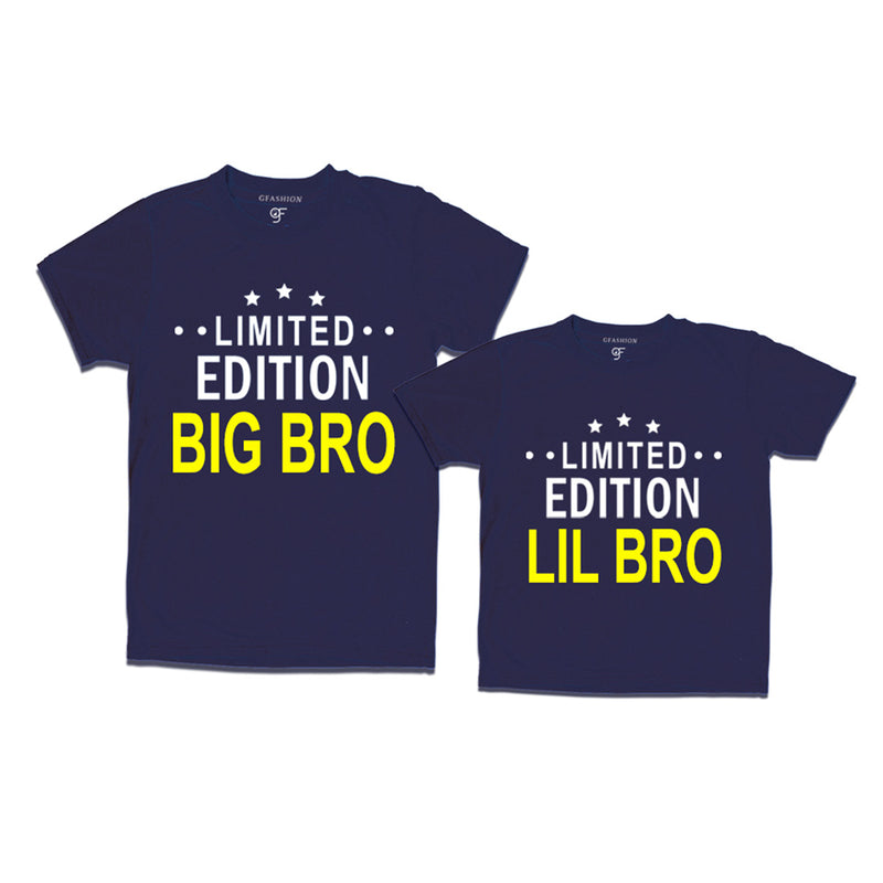 Big Bro-Little Bro Navy Color T-shirts available @ gfashion