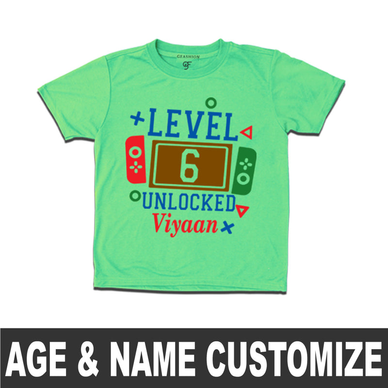 Birthday Boy-Name and Age Customized T-shirts in Pista Green Color available @ gfashion.jpg