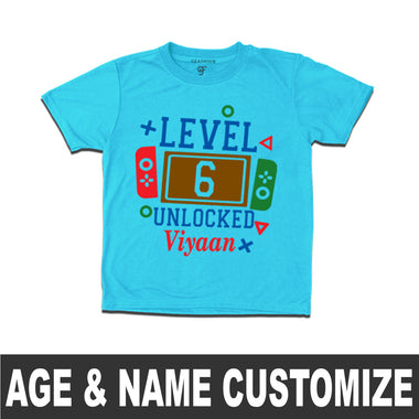 Birthday Boy-Name and Age Customized T-shirts in Sky Blue Color available @ gfashion.jpg