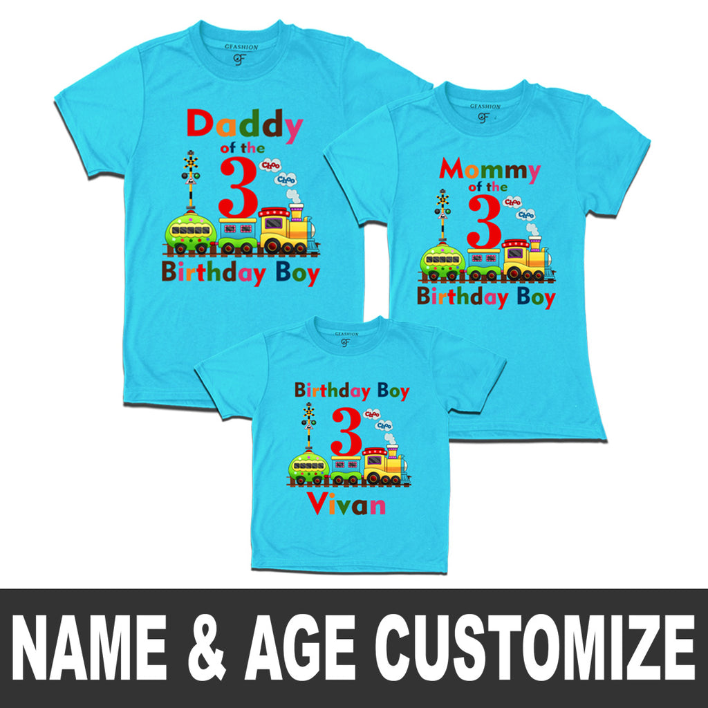 Birthday Family T-shirts with Name and Age Customized in Sky Blue Color available @ gfashion.jpg