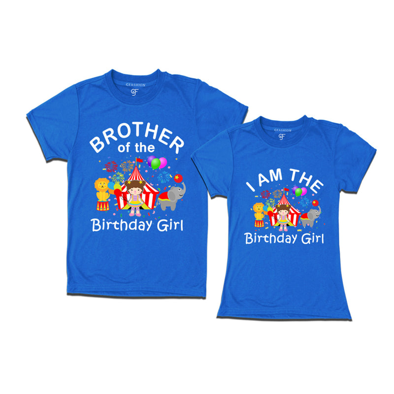 Birthday Girl With Brother -Circus Theme T-shirts in Blue Color available @ gfashion.jpg