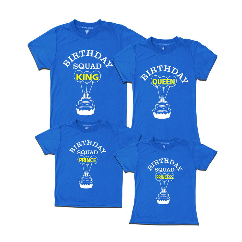 Birthday Queen Family T-shirts-Blue-gfashion