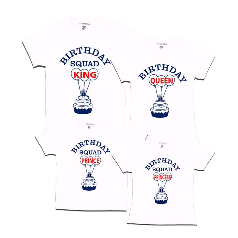 Birthday Queen Family T-shirts-White-gfashion