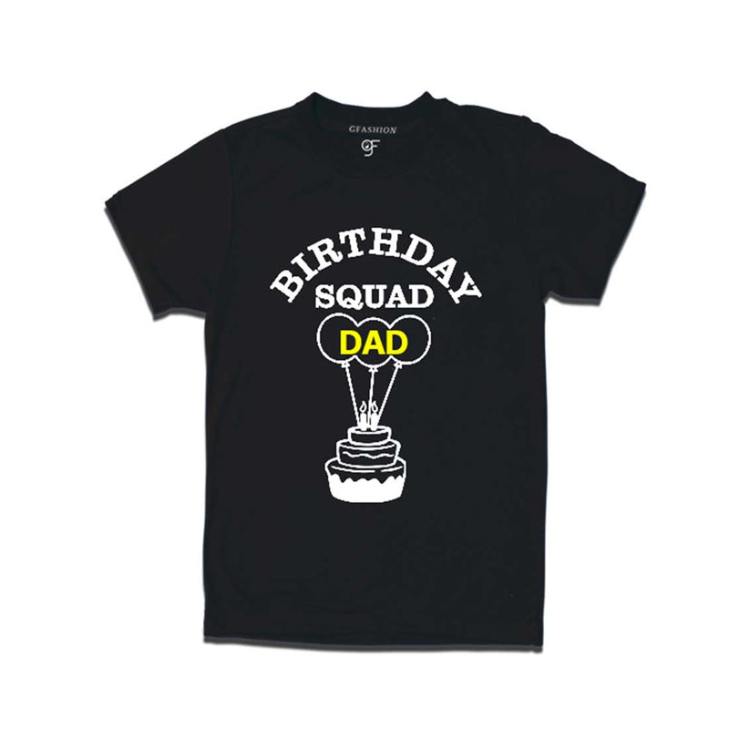 Birthday Squad Dad T-shirt-Black-gfashion