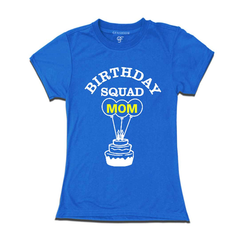 Birthday Squad Mom T-shirt-Blue-gfashion 