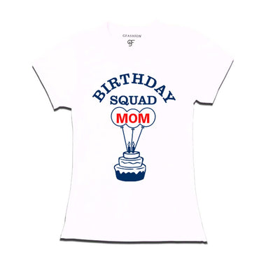 Birthday Squad Mom T-shirt-White-gfashion 