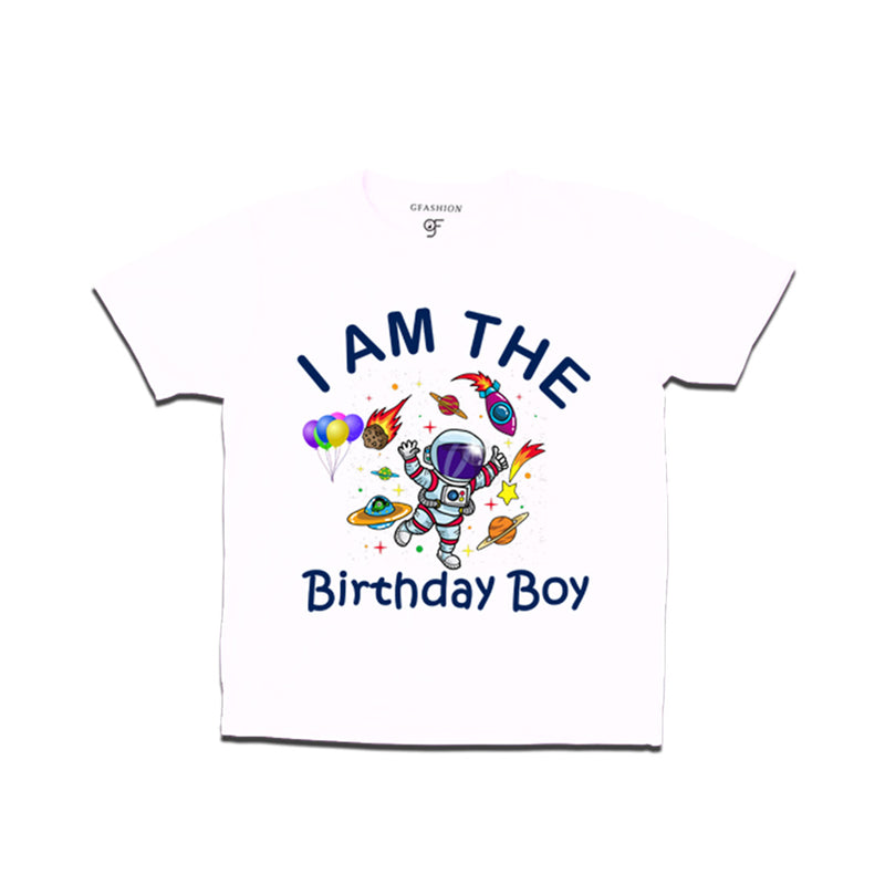 Birthday T-shirt for Boy Space Theme