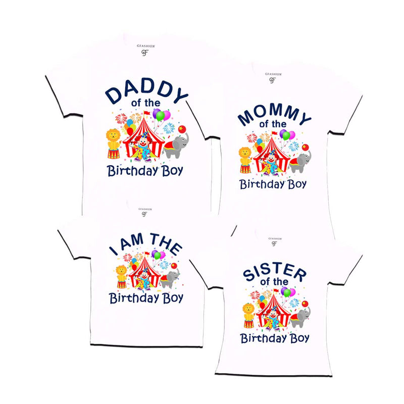 Birthday T-shirts for Boy with Family-Cirus Theme in White Color available @ gfashion.jpg