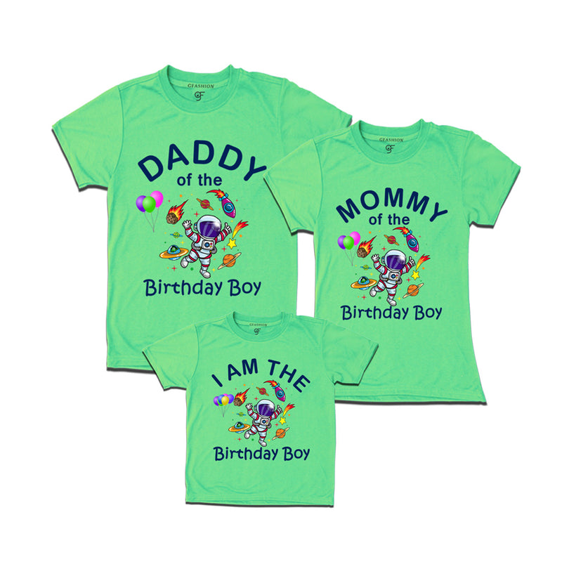 Birthday T-shirts for Dad Mom and Son Space Theme