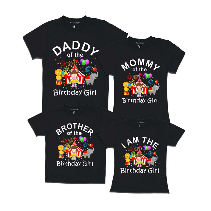 Birthday T-shirts for Girl with Family-Circus Theme in Black Color available @ gfashion.jpg