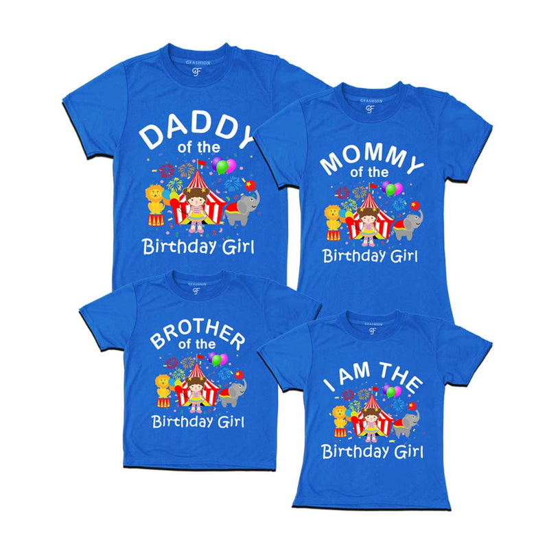 Birthday T-shirts for Girl with Family-Circus Theme in Blue Color available @ gfashion.jpg