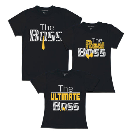 The Boss,real boss ,ultimate boss Family T-shirs