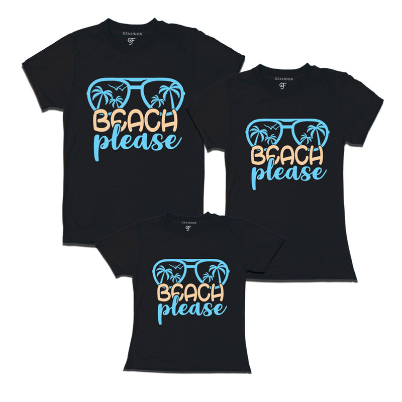 beach please tshirts for family vacation
