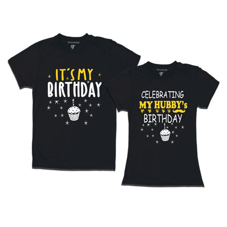 My Hubby`s Birthday T-shirts for family