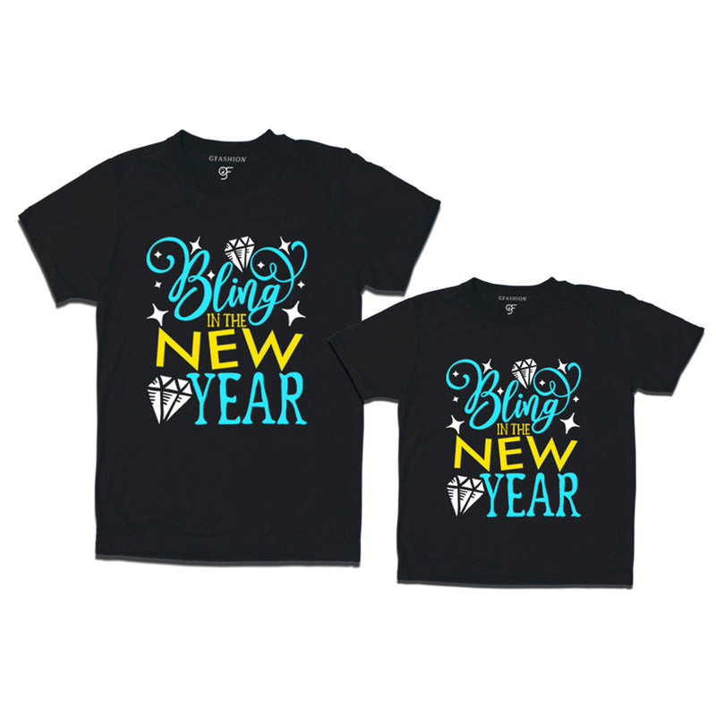Bling in the New Year Combo T-shirts in Black Color avilable @ gfashion.jpg