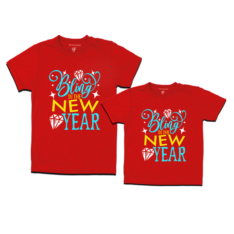 Bling in the New Year Combo T-shirts in Red Color avilable @ gfashion.jpg