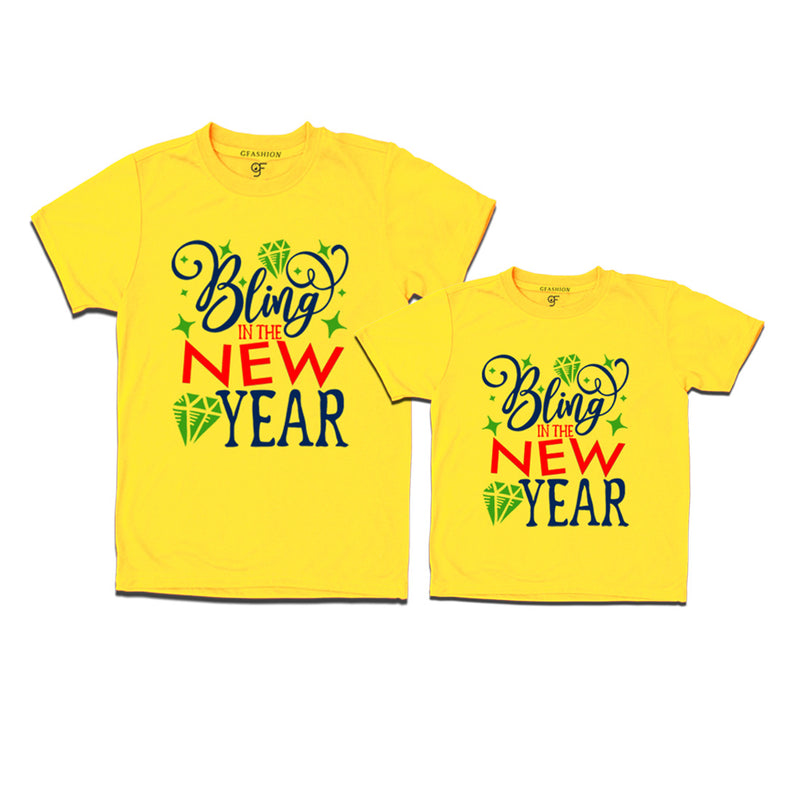 Bling in the New Year Combo T-shirts in Yellow Color avilable @ gfashion.jpg