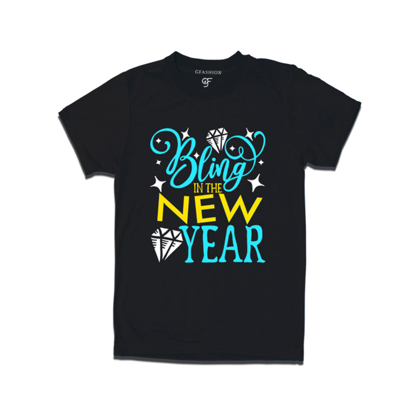 Bling in the New Year T-shirts for Men-Women-Boy-Girl in Black Color avilable @ gfashion.jpg